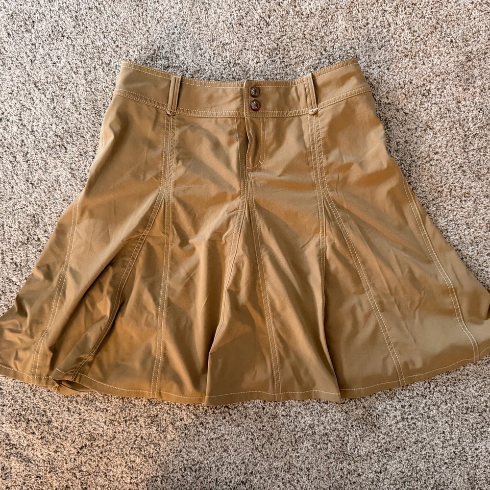 Athleta A-Line Skirt in Khaki Brown